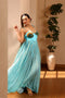 Sea-Retro Maxi Dress